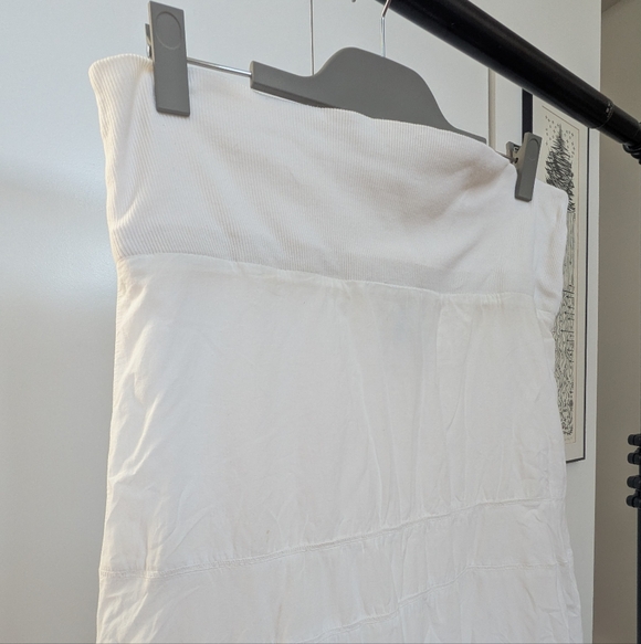 Edmée & Lilie White Ruffled Skirt With High Waistband - Picture 4 of 7